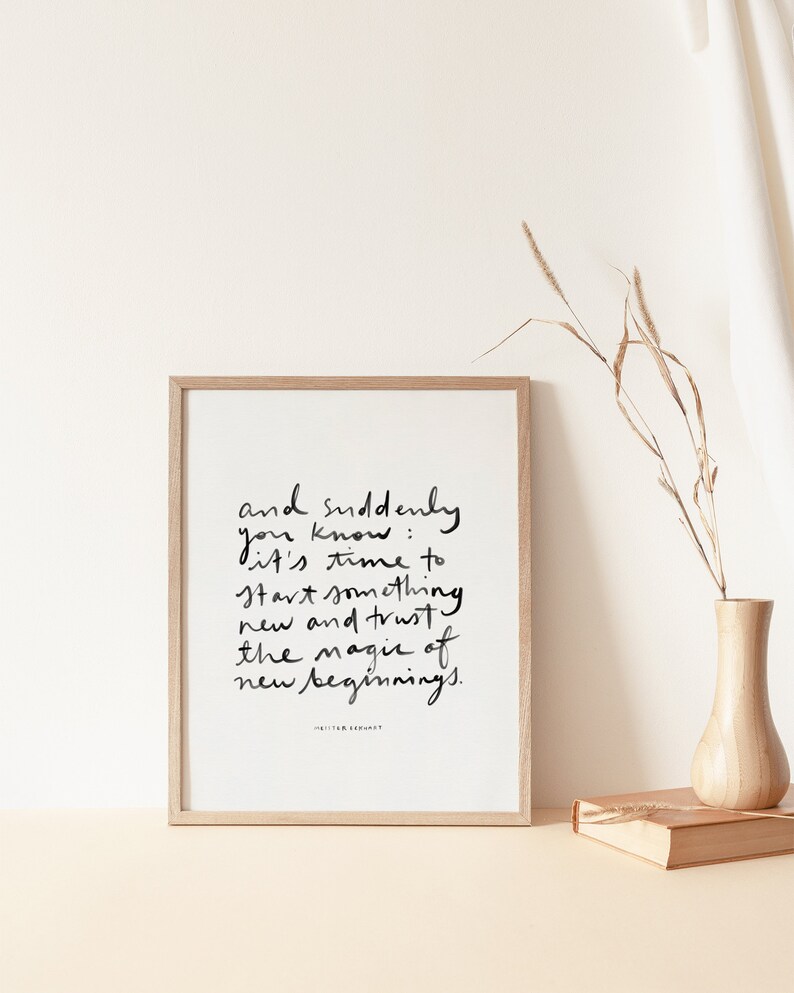 New Beginnings PRINTABLE INSTANT Download Wall Art - Etsy