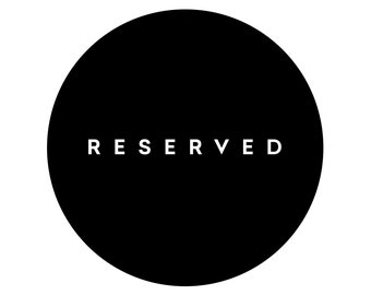 Custom Reserved Listing for the lovely Allison Antoinette