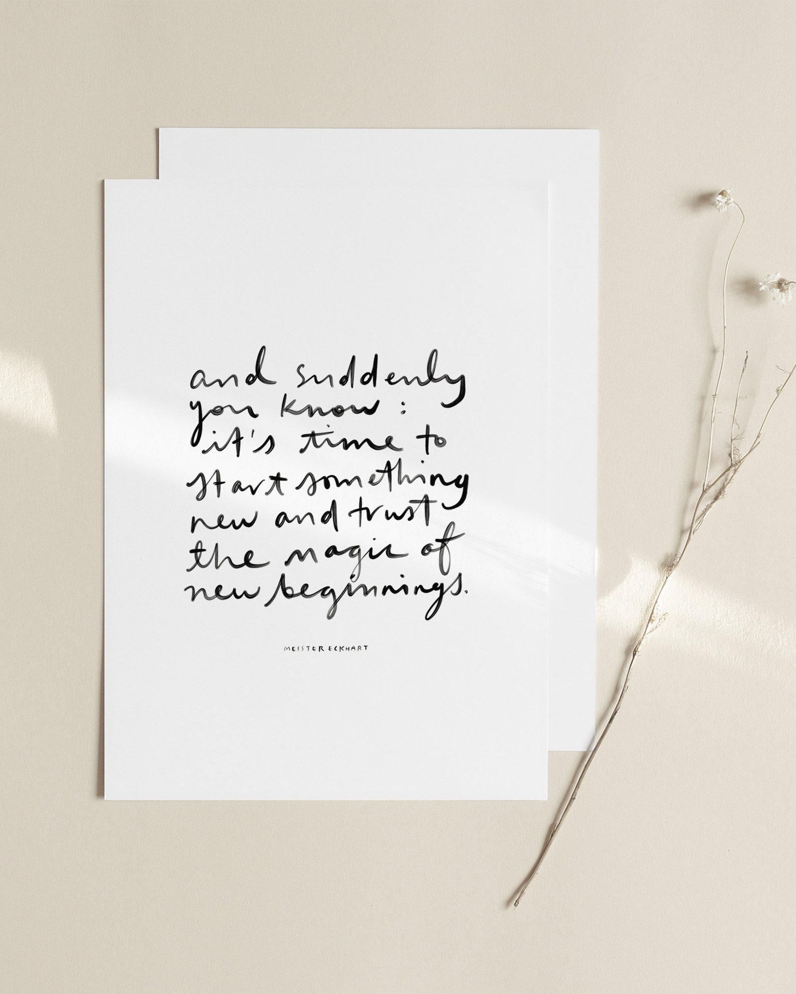 New Beginnings PRINTABLE INSTANT Download Wall Art | Etsy