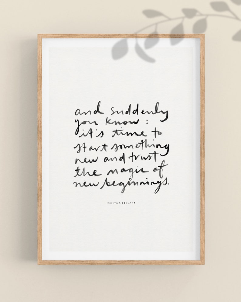 New Beginnings PRINTABLE INSTANT Download Wall Art | Etsy