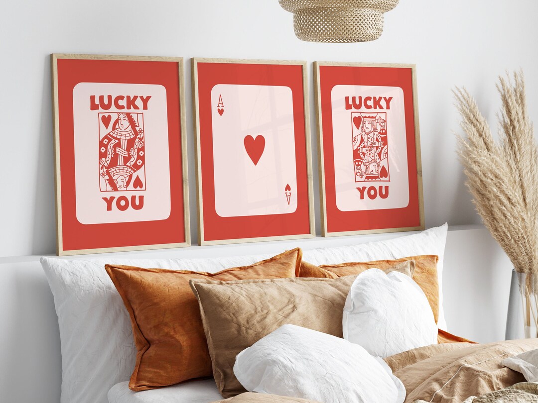 Lucky You Wall Art Lucky You Print Lucky You Poster Set of - Etsy