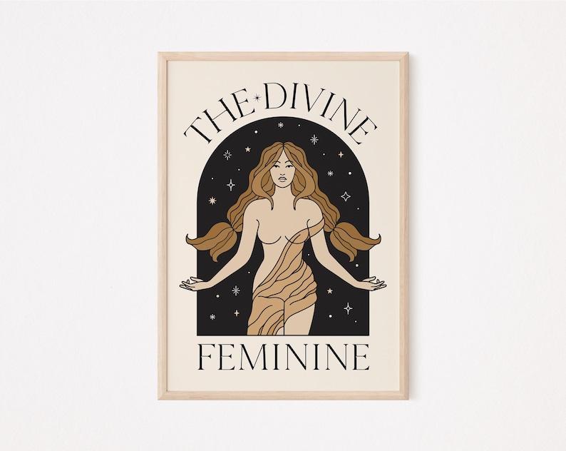 The Divine Feminine PRINTABLE INSTANT Download Wall Art Self Love Woman Women Goddess image 10