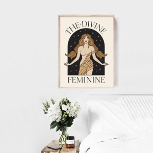 The Divine Feminine PRINTABLE INSTANT Download Wall Art Self Love Woman Women Goddess image 4