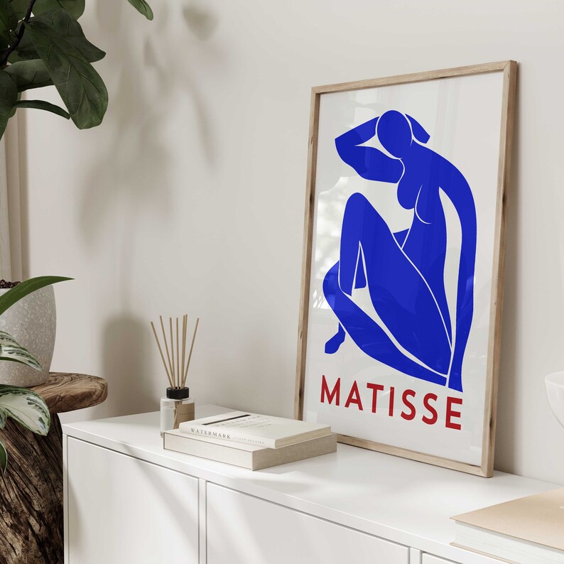 Maximalist Matisse Printable Wall Art Retro Wall Art Abstract Woman
