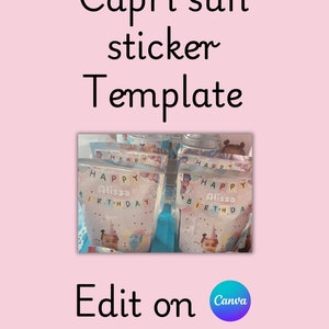 Capri Sun editable download