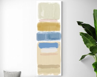 Tall Vertical Wall Art, Long Narrow Wall Art, Vertical Wall Decor, Large Wall Art Oversized Vertical, Beachy Wall Art Decor,Large Canvas Art