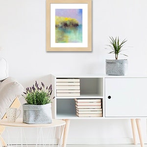 Colorful Wall Art for Bedroom Yellow Landscape Art Print - Etsy