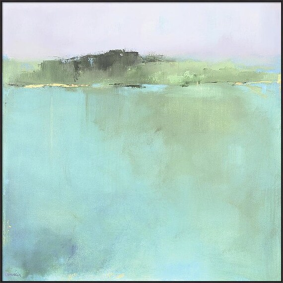 framed minimalist abstract landscape