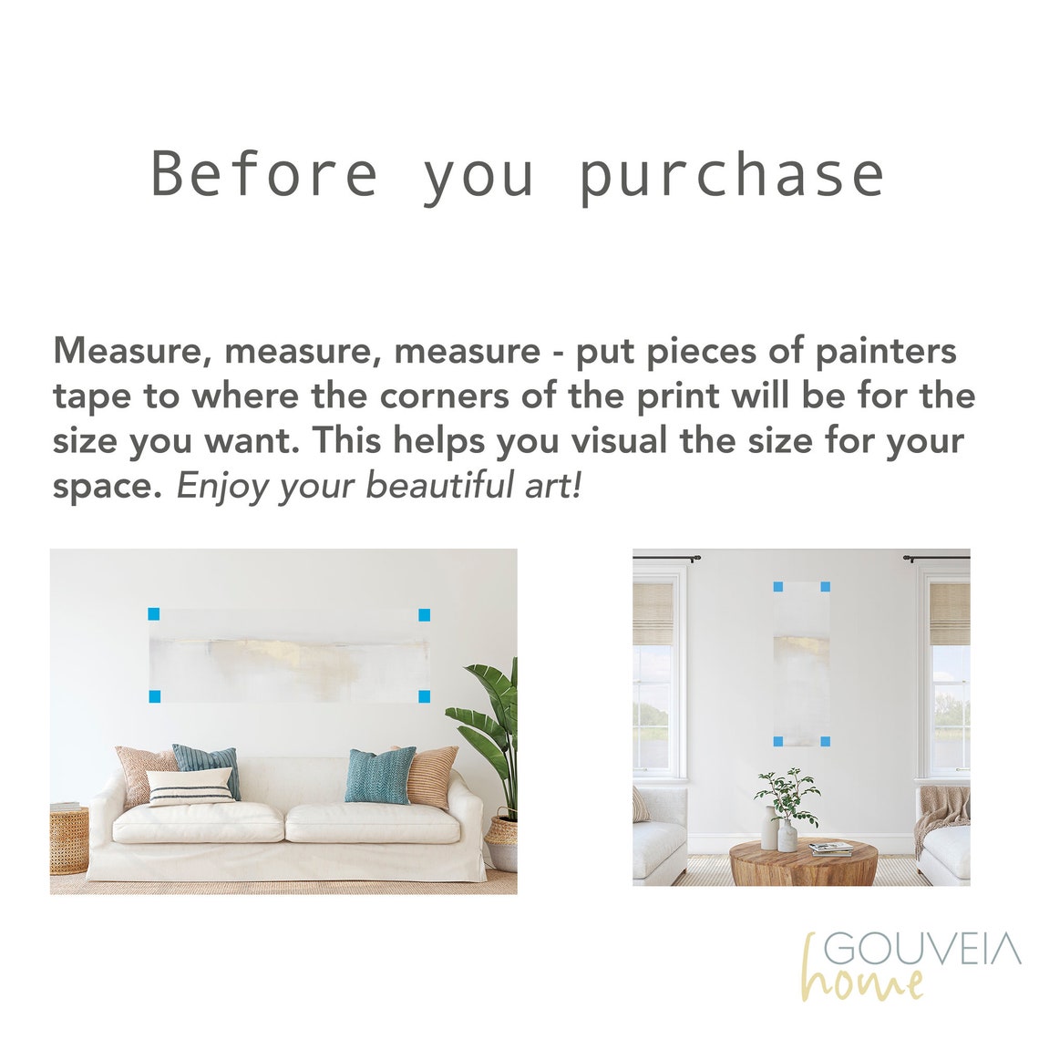 Long Narrow Horizontal Wall Art Abstract Landscape Canvas Etsy