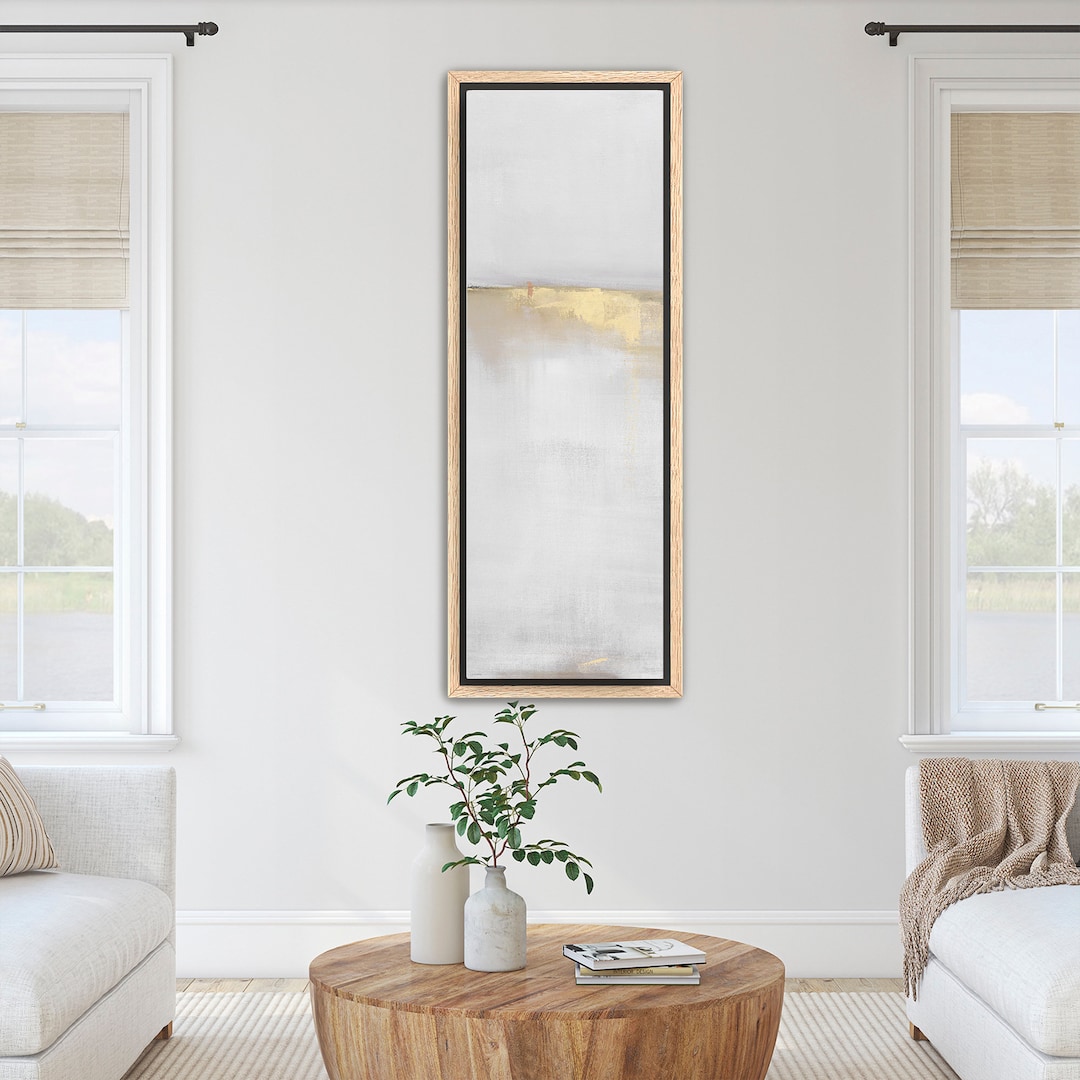 Framed Vertical Wall Art, Tall Narrow Decor, 20x60 Framed Canvas Art