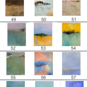 Set Of 9 16x20 Coastal Art Prints by Jacquie Gouveia, Customized Art Prints, Abstract Coastal Landscape Prints, Group of 9 Vertical Prints image 6