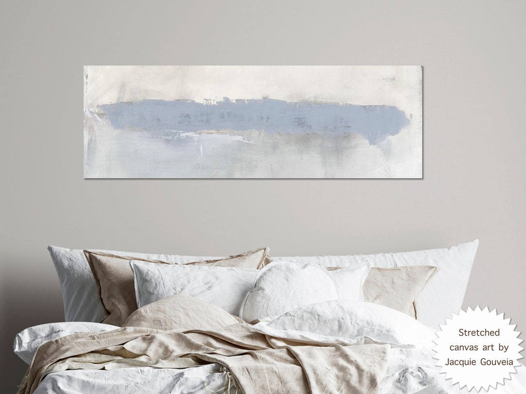 Long Horizontal Wall Art to Hang Over Bed, Master Main Primary Bedroom ...