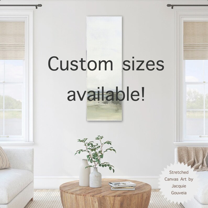 Vertical Wall Art Tall Decor Narrow 20x60 Canvas Coastal Etsy