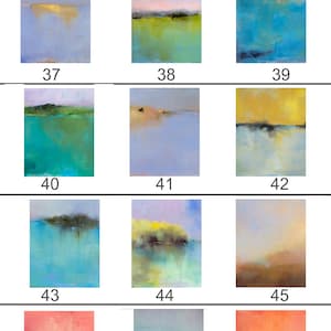 Set Of 9 16x20 Coastal Art Prints by Jacquie Gouveia, Customized Art Prints, Abstract Coastal Landscape Prints, Group of 9 Vertical Prints image 5