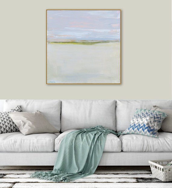 Framed Wall Art Gold Abstract Landscape Canvas Image 0