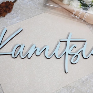 Letrero de madera personalizado con nombre de bebé, decoración de pared con letras, arte para habitación infantil, decoración de pared para guardería, letrero de madera, letrero con nombre de bebé, decoración para habitación infantil