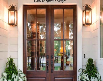 Bye Love You Wooden Script Sign Minimalist wall Art Wooden Wall Art Hallway Home Decor Wall Decor Sticker Color Gift for her