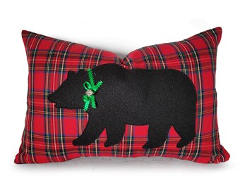 Wildlife Pillows Cabin Pillow Moose Red Cabin Pillow Rustic Pillow Cover