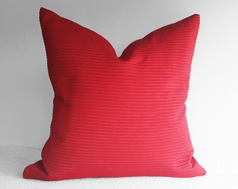 Red Throw Pillows Solid Red Pillow Decorative 20x20 Red Toss Pillows Faux