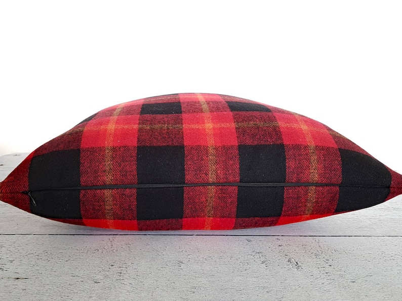 Red Cabin Pillow Rustic Pillow Cover Red Cabin Pillow Rustic Pillow Cover