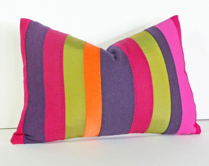 Bright Color Block Pillows Colorful Throw Pillow Covers Etsy
