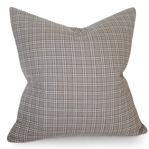 Kariertes Kissen, 20x20, braune Cremekissen, kariertes Kissen, Tan Kissenbezug, Winterkissen, Lodge Dekor