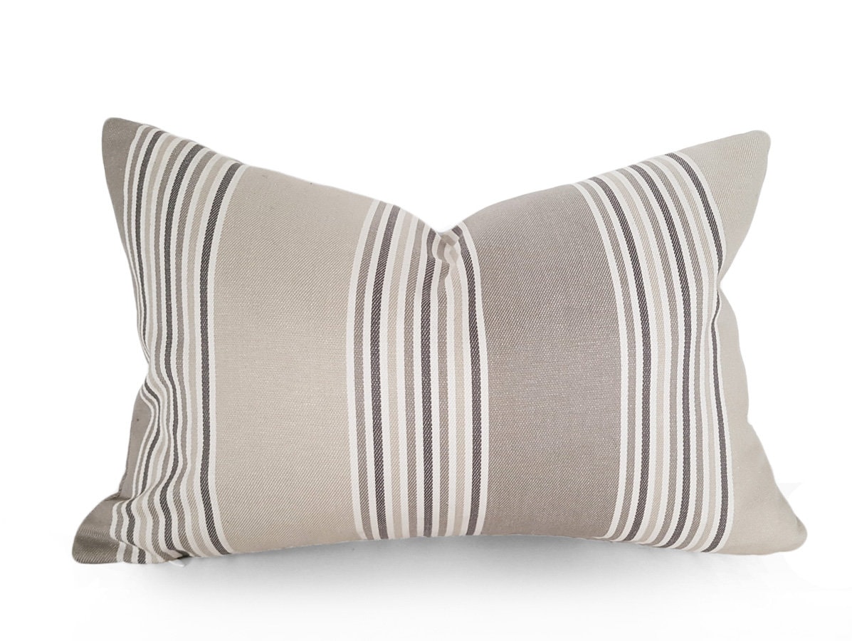 striped sofa pillows