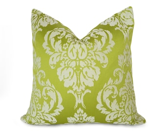 Green Throw Pillow Covers, Chartreuse Pillows, Eclectic Boho  Decor, Lumbar Pillows, 18x18, 20x20, 22x22, New