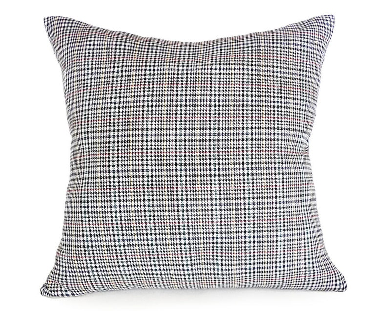 White Plaid Pillows Plaid Pillow Gray Houndstooth Pillow Cover Throw