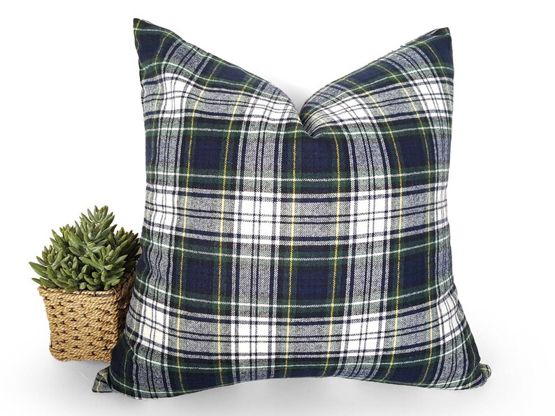 plaid cushions