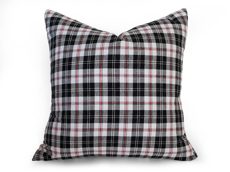Fall Pillow Covers Mens Pillows Black Gray Houndstooth Pillow Cover Throw