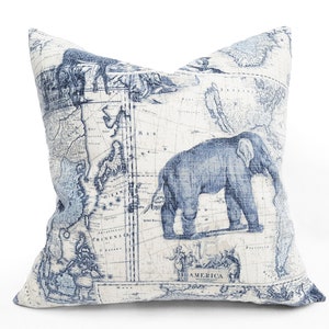 Funda de almohada de lanzamiento de elefante, decoración del hogar Safari, cojines lumbares, 18x18, 20x20, 22x22