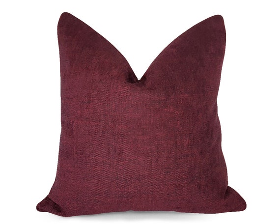 deep red pillows