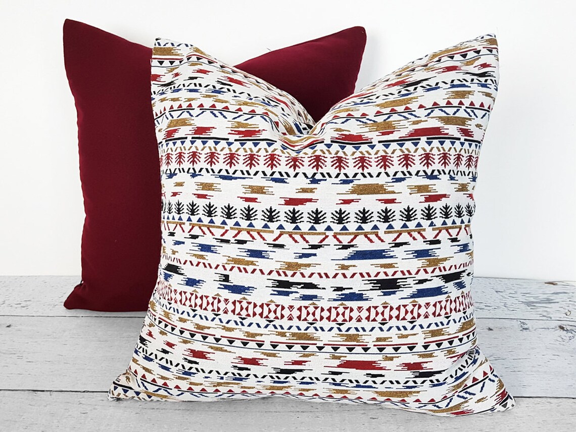 Solid Red Pillows Dark Red Pillows Maroon Pillows Etsy