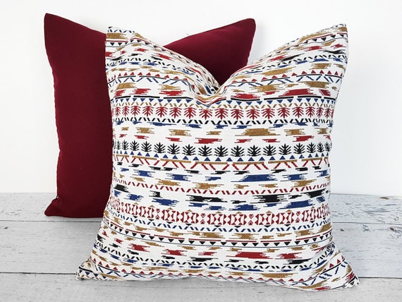 Cabin Pillow Covers Nordic Pillows Red Cabin Pillow Rustic Pillow Cover