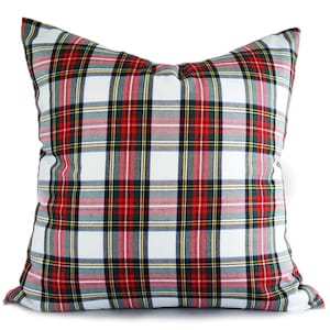 red tartan pillows