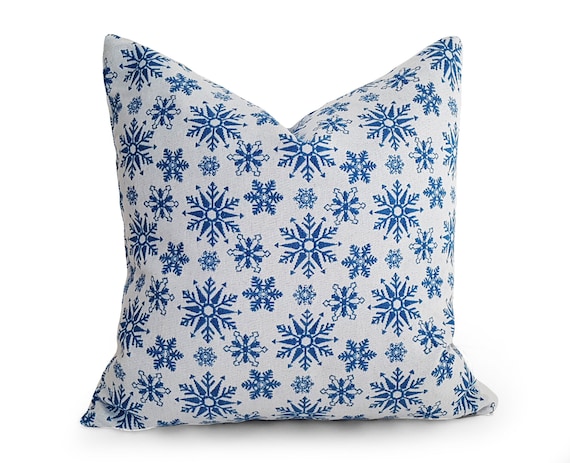 Snowflake Pillow Blue Christmas Pillows Snowflake Pillow Blue Christmas Pillows