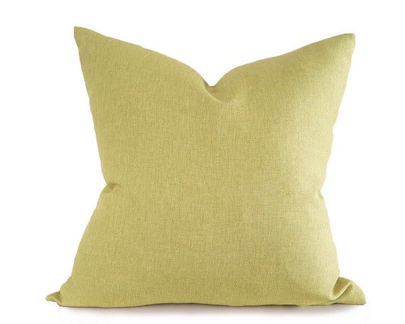 Chartreuse Pillow Covers 12x20 14x20 Chartreuse Pillow Covers 12x20 14x20