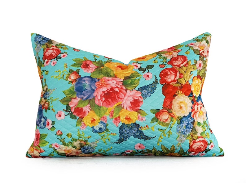 Colorful French Country Pillows Whimsical Floral Pillow Etsy