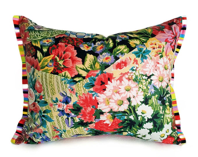 Bohemian Pillow Cover Unique Pillows Eclectic Colorful Throw Etsy