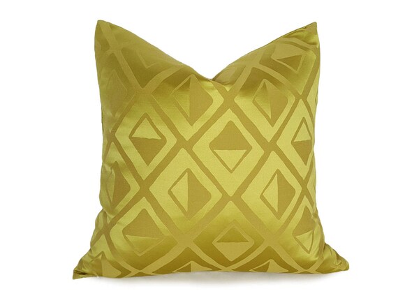 Solid Chartreuse Pillow Cover Chartreuse Pillow Covers 12x20 14x20