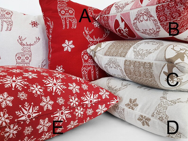 Rustic Christmas Pillows Farmhouse Holiday Pillow Covers Etsy