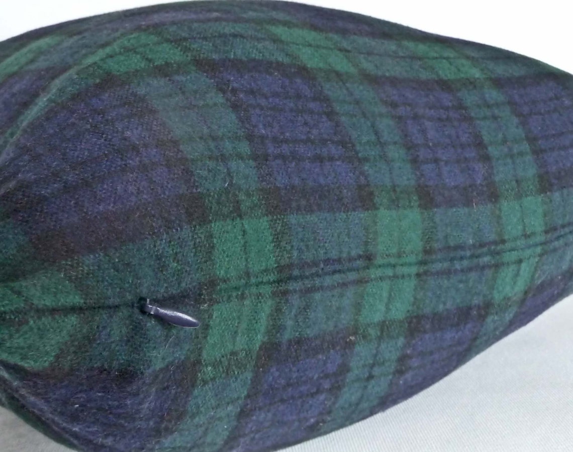 Blue Green Plaid Pillow Covers Traditional Black Watch Plaid Etsy