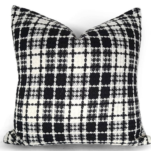 Black Cream Pillows Etsy