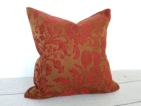 red textured throw pillows