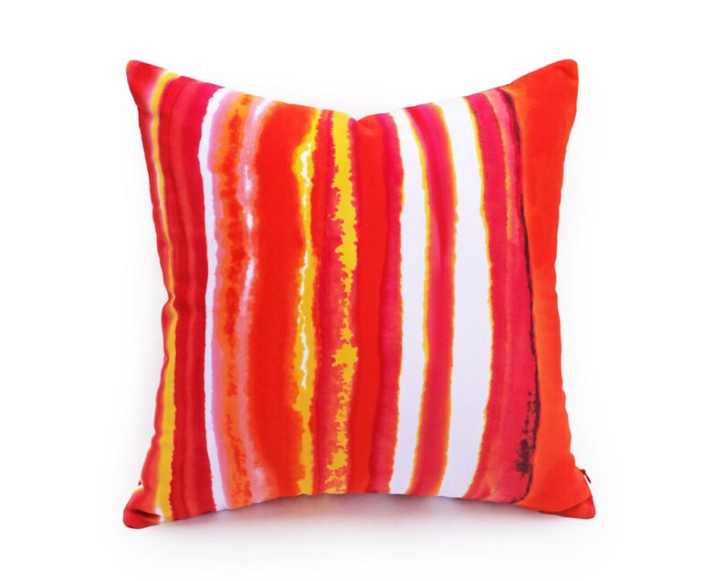 Bright Summer Pillows Sunset Pillow Covers With Watercolor Etsy
