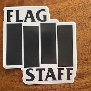 FLAGSTAFF BLACKFLAG BARS rip sticker