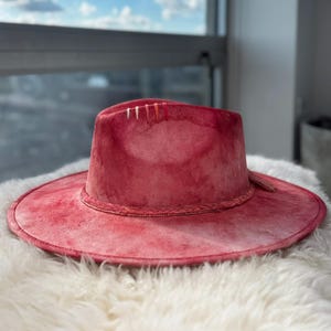 Rose Dust Vegan Suede Fedora
