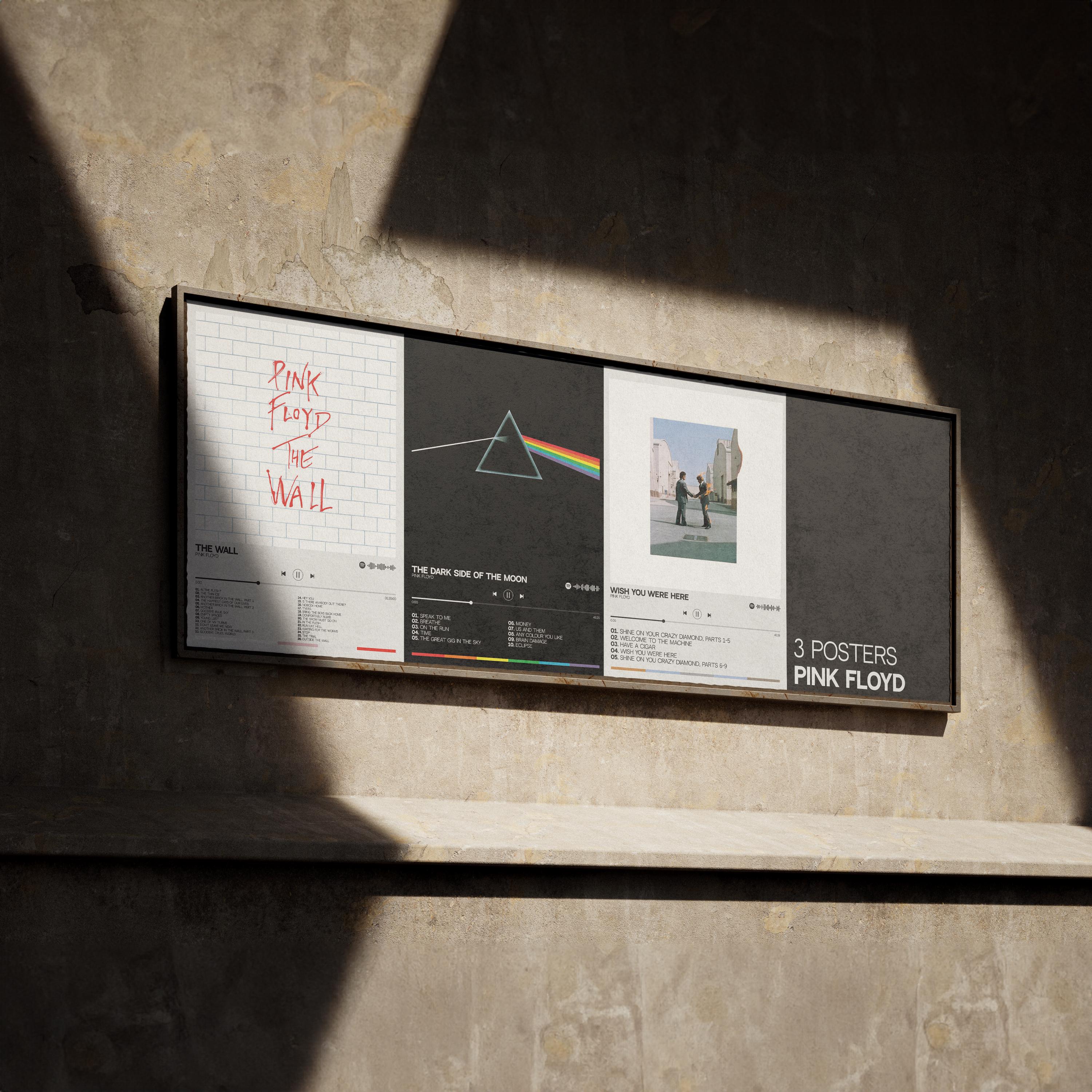 Pink Floyd Wall Art Set, Printable Wall Art, Pink Floyd Modern Home ...