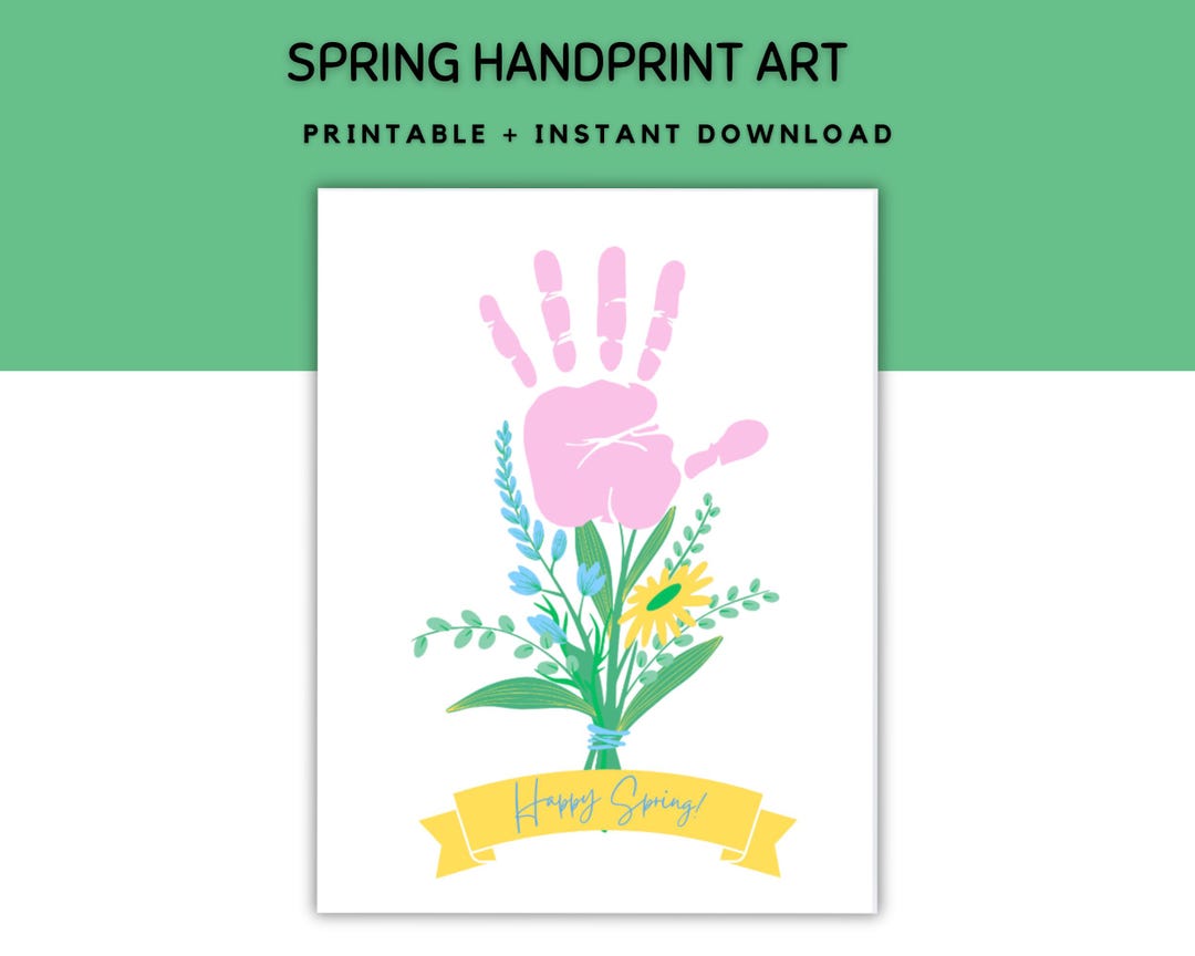 Spring Handprint Art, Spring Preschool Activity, Craft for Toddlers ...